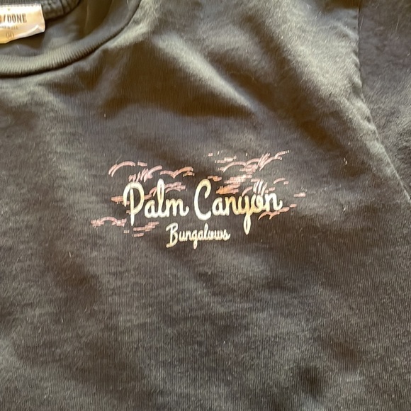 Re/done Long sleeved Black Tee M - Picture 3 of 4